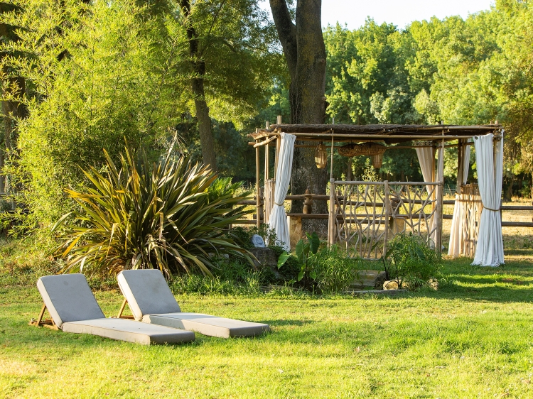 Swimming pool and outdoor massage area