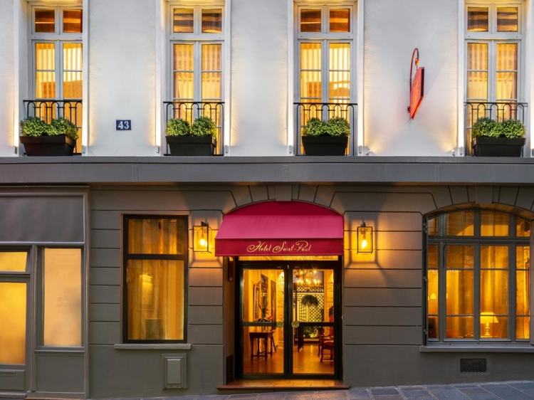 Hotel saint Paul Rive gauche Paris boutique hotel con encanto