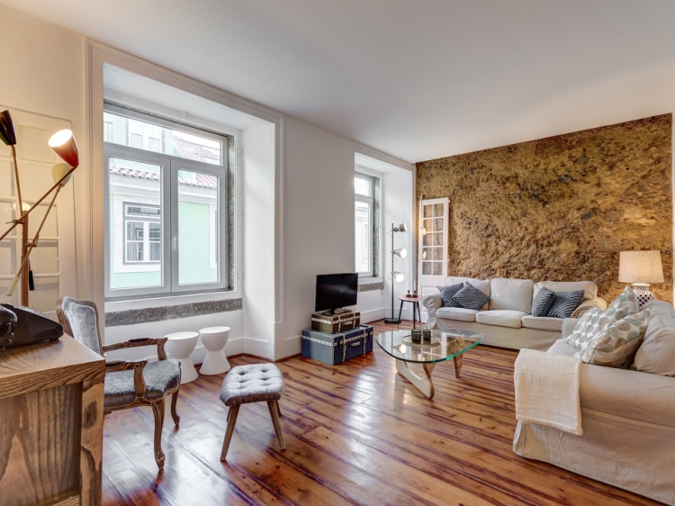 Apartamento de desenõ con encanto Casco Antiguo Baixa Chiado Lisboa Portugal