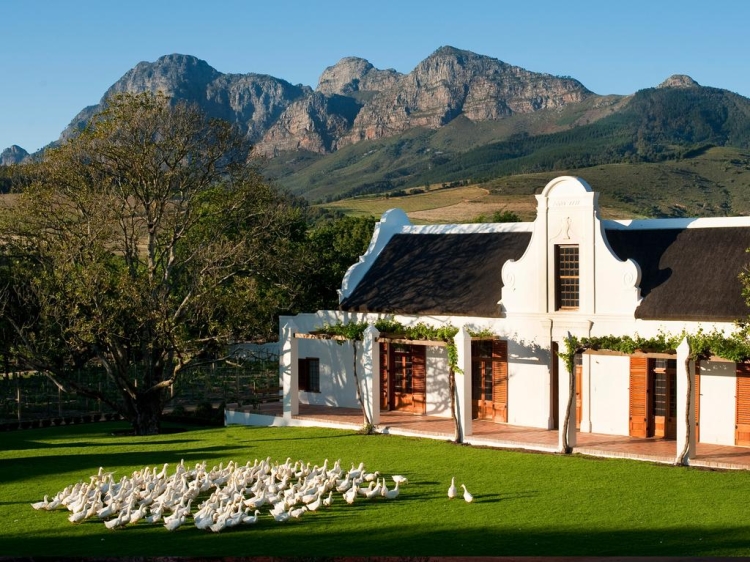 Luxurious and authentic Wellness oasis Babylonstoren in South Africa.