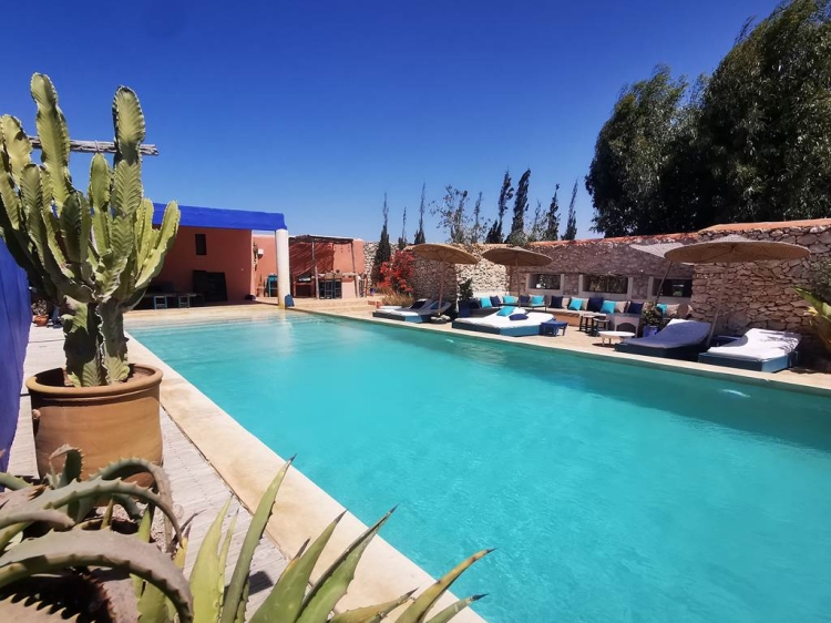 Riad Baoussala hotel boutique en Essouira en el campo muy romántico