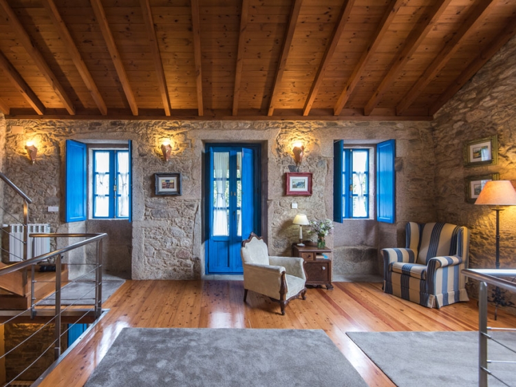 Casa Perfeuto Maria hotel la coruña Galicia salon con encanto