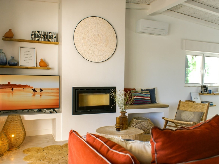 Casa para alquila r en algarve con encanto salon en santa barbara de nexe
