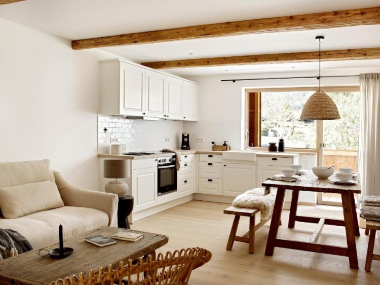el Schmiedhof con sus once exclusivos pisos de vacaciones / apartamentos con encanto en Geitau Baviera
