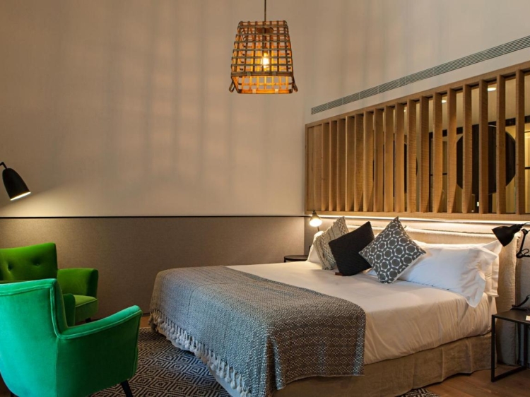 bedroom, terra dominicata hotel winery, spain, secretplaces