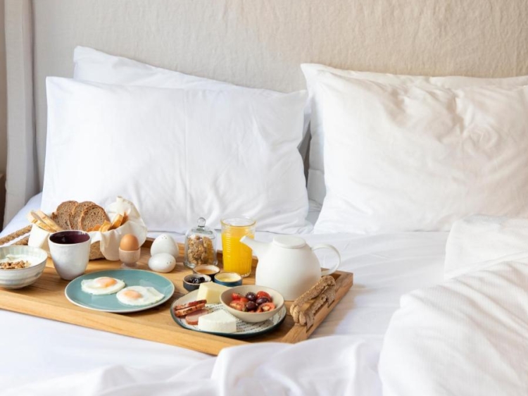 breakfast in bed, monsieur didot hotel, athens, secretplaces