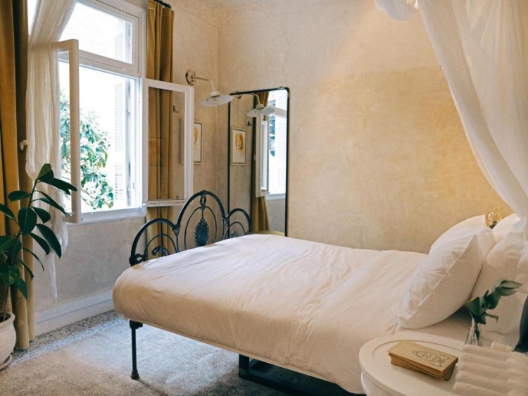 bedroom, shila athens, greece, secretplaces