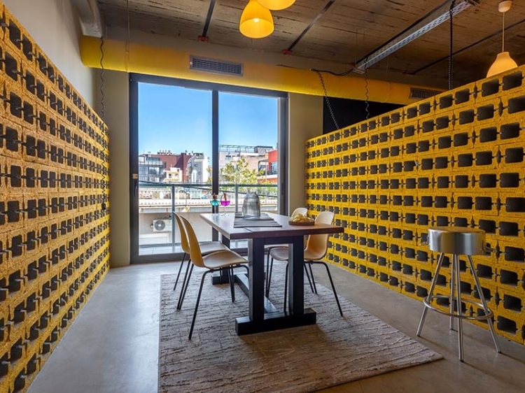 dining room, with view, ceramus apartments gazi views, greece, secretplaces