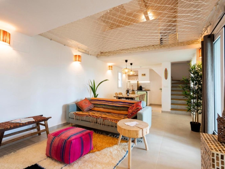 Dunas Luxury Beach Resort Tarifa Bungalow Living room