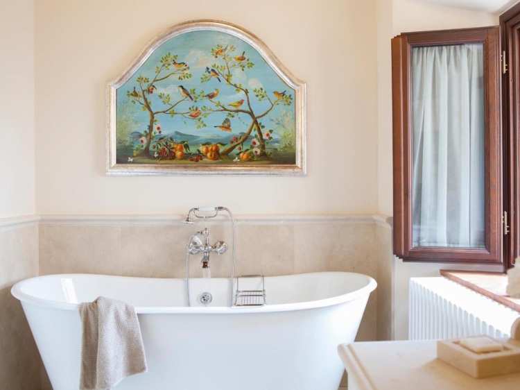 Baño en Dievole Wine Resort Toscana rural boutique hotel