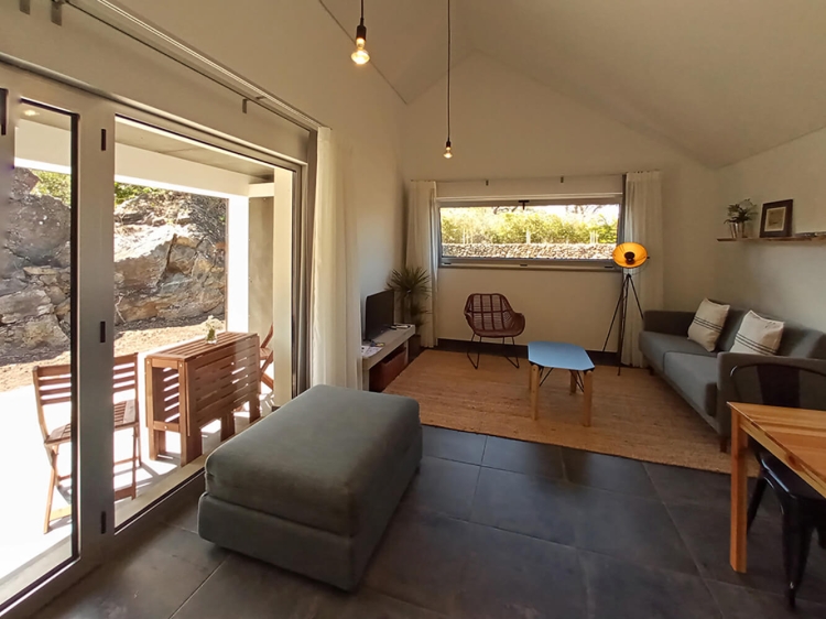 Sala de estar - Alojamiento rural Casas do Morgadio en Biscoitos