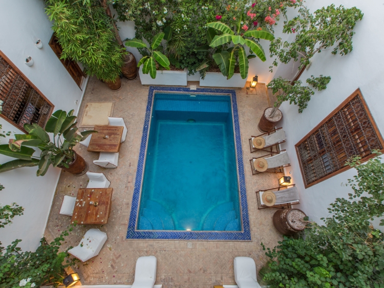 Riad L'Orangerie Hotel con encanto Marruecos piscina Secretplaces