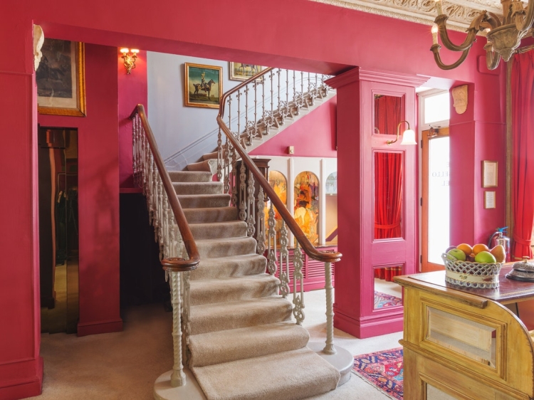 El Hotel Portobello boutique con encanto lugar mejor lujo detalle de la escalera londres