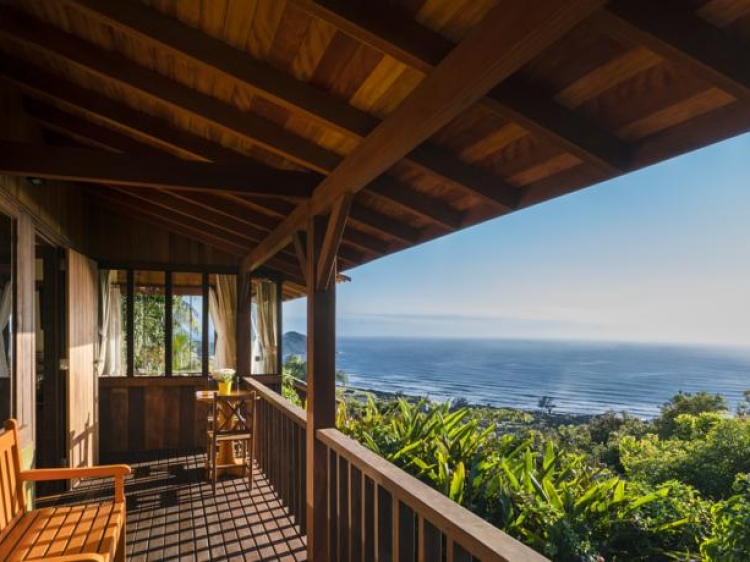 Lovely seaview of Praia do Rosa beach from the balcony of the private chalet Master 2, in Santa Catarina, south of Brazil