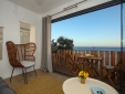 sea front living room with balcony