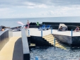 natural swimming pools steps away from the villa