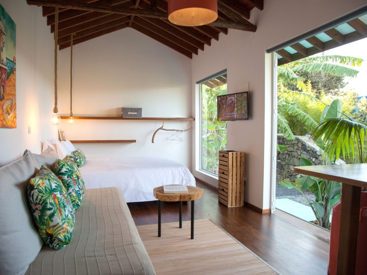 Bedroom Bananas Lodge, Azores, Portugal
